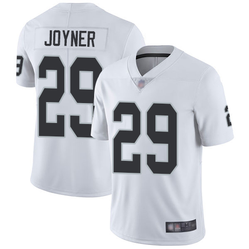 Men Oakland Raiders Limited White Lamarcus Joyner Road Jersey NFL Football #29 Vapor Untouchable Jersey